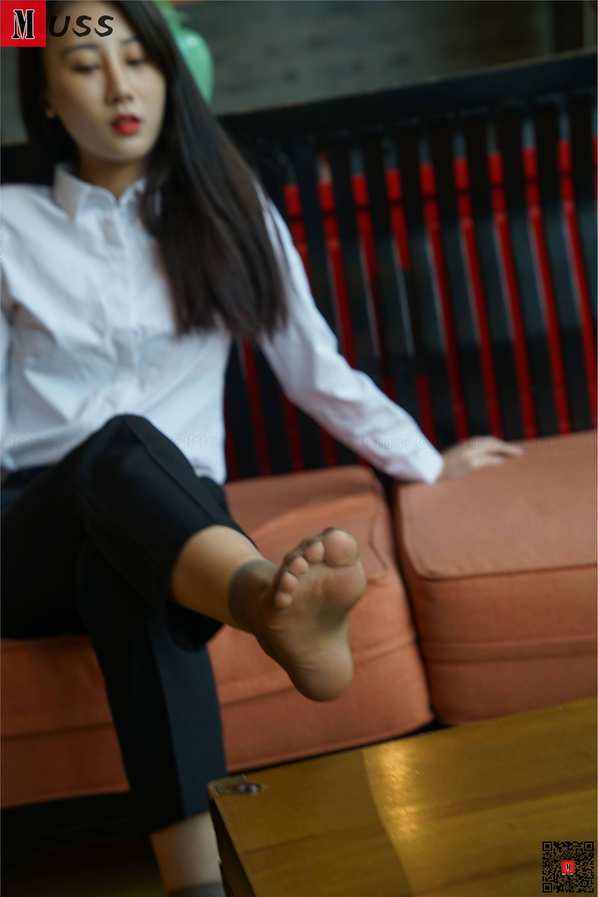 MussGirl慕丝女郎  NO.206 制服短丝高跟白领